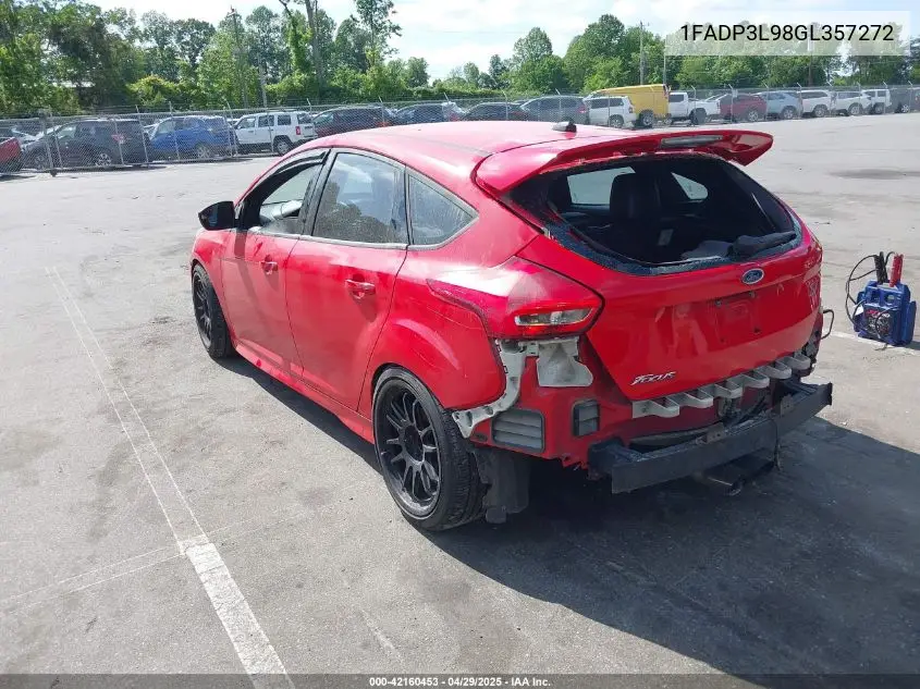 2016 Ford Focus St VIN: 1FADP3L98GL357272 Lot: 42160453