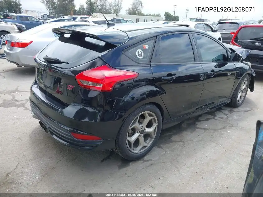2016 Ford Focus St VIN: 1FADP3L92GL268071 Lot: 42168484