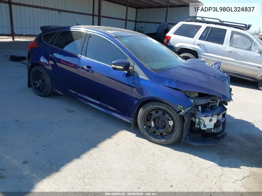 2016 Ford Focus St VIN: 1FADP3L98GL324837 Lot: 42208145