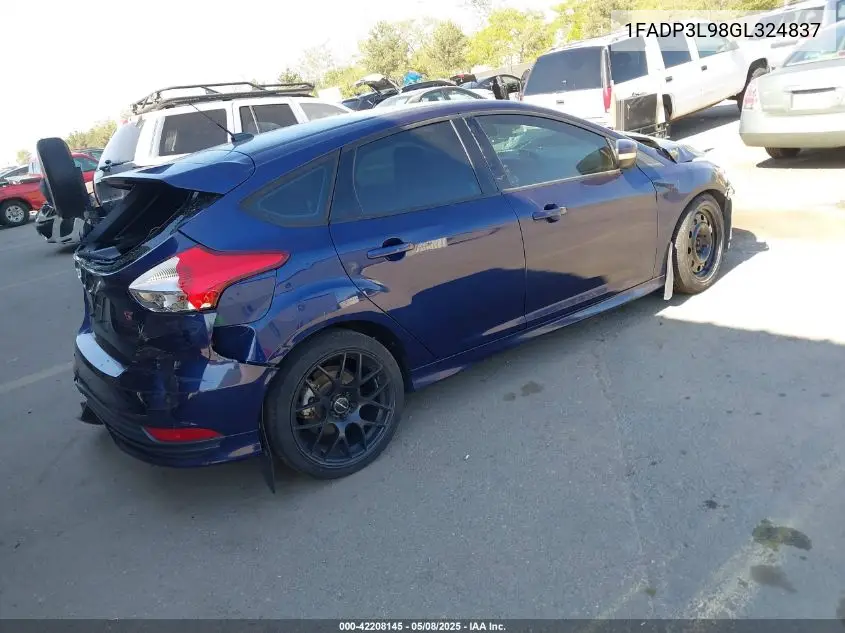 2016 Ford Focus St VIN: 1FADP3L98GL324837 Lot: 42208145