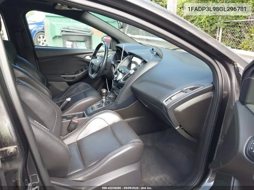 2016 Ford Focus St VIN: 1FADP3L98GL296781 Lot: 42238260