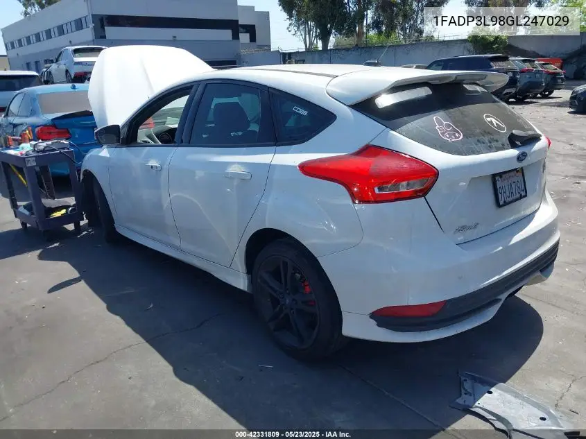 2016 Ford Focus St VIN: 1FADP3L98GL247029 Lot: 42331809