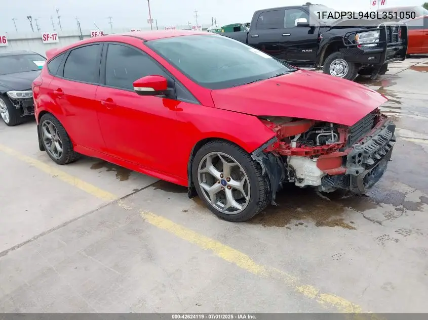 2016 Ford Focus St VIN: 1FADP3L94GL351050 Lot: 42624119
