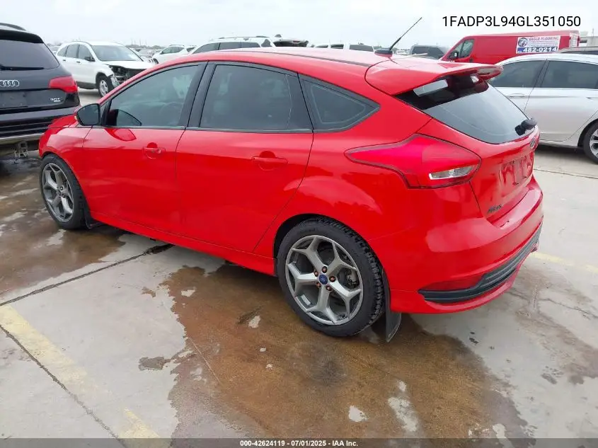 2016 Ford Focus St VIN: 1FADP3L94GL351050 Lot: 42624119