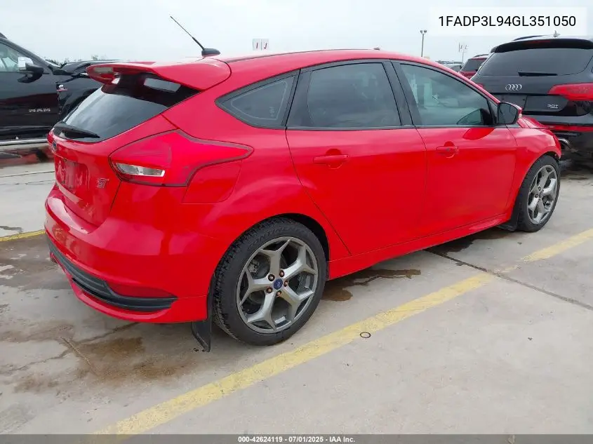 2016 Ford Focus St VIN: 1FADP3L94GL351050 Lot: 42624119