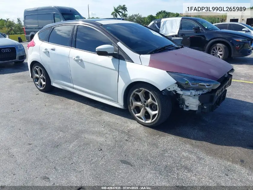 2016 Ford Focus St VIN: 1FADP3L99GL265989 Lot: 42637535