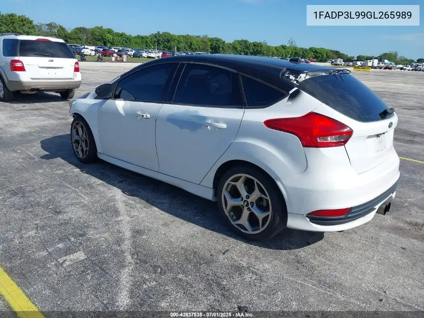 2016 Ford Focus St VIN: 1FADP3L99GL265989 Lot: 42637535