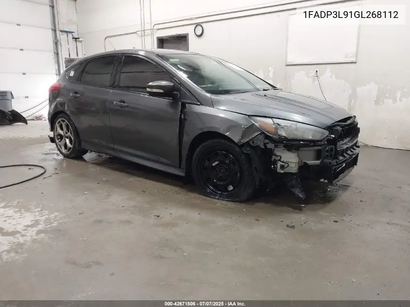 2016 Ford Focus St St VIN: 1FADP3L91GL268112 Lot: 42671506