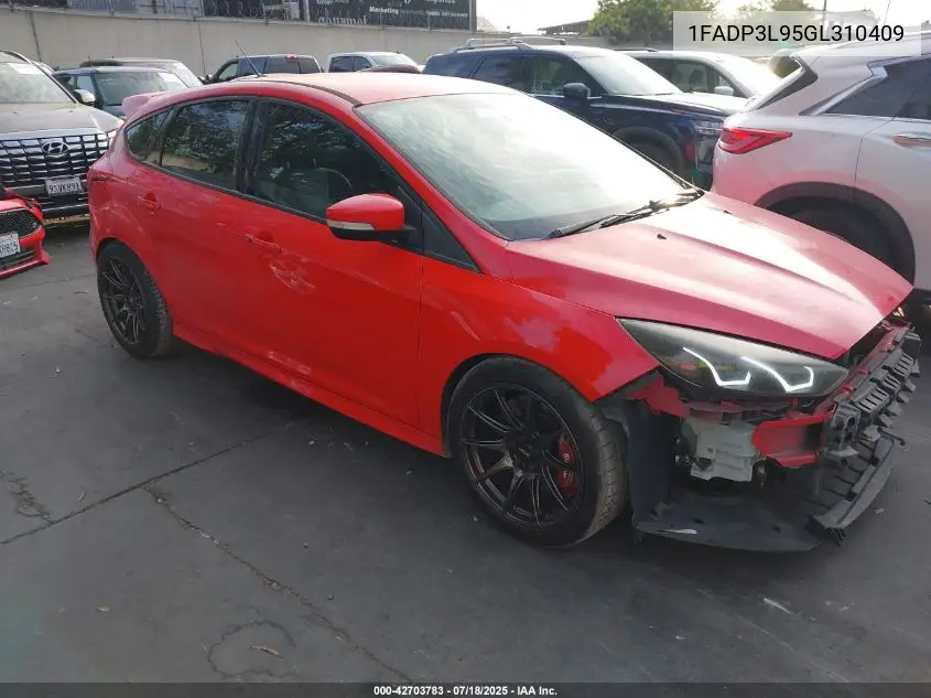 2016 Ford Focus St VIN: 1FADP3L95GL310409 Lot: 42703783