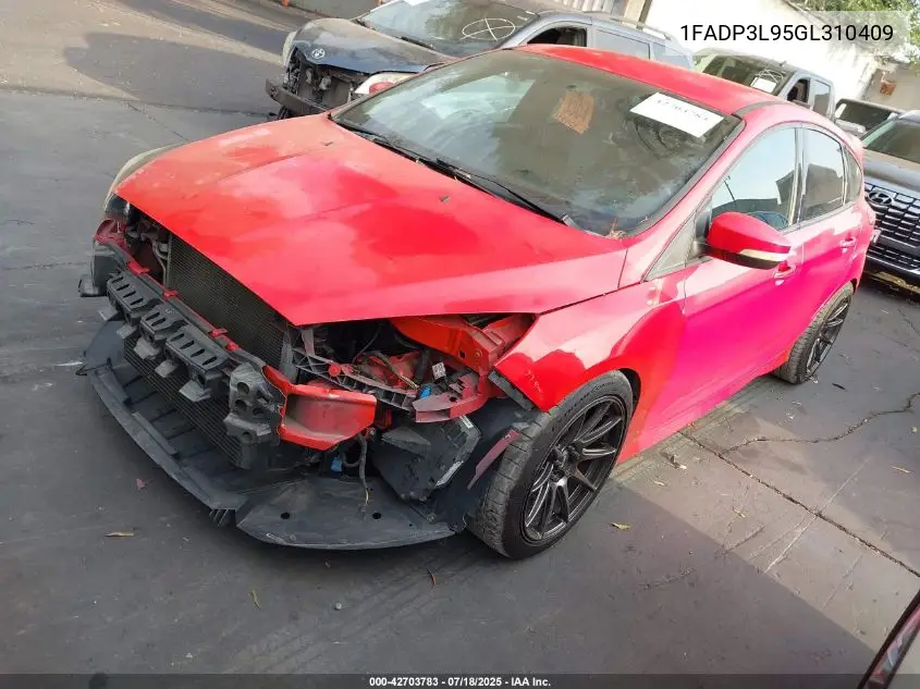 2016 Ford Focus St VIN: 1FADP3L95GL310409 Lot: 42703783
