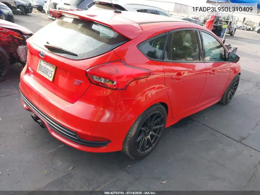 2016 Ford Focus St VIN: 1FADP3L95GL310409 Lot: 42703783