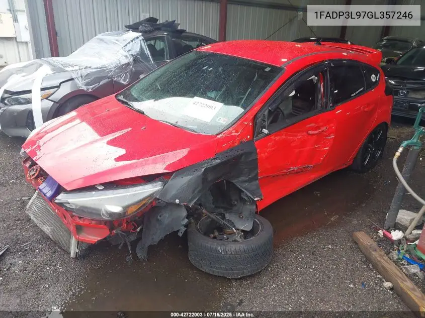 2016 Ford Focus St VIN: 1FADP3L97GL357246 Lot: 42722003