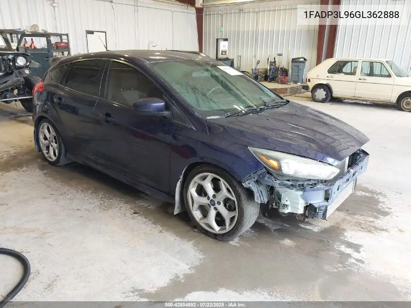 2016 Ford Focus St VIN: 1FADP3L96GL362888 Lot: 42804892