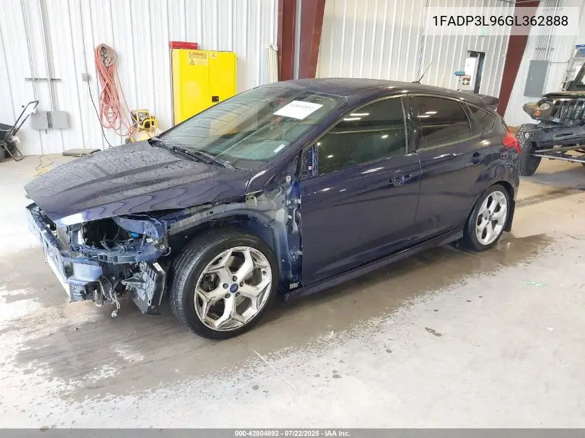 2016 Ford Focus St VIN: 1FADP3L96GL362888 Lot: 42804892