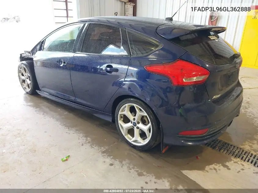 2016 Ford Focus St VIN: 1FADP3L96GL362888 Lot: 42804892