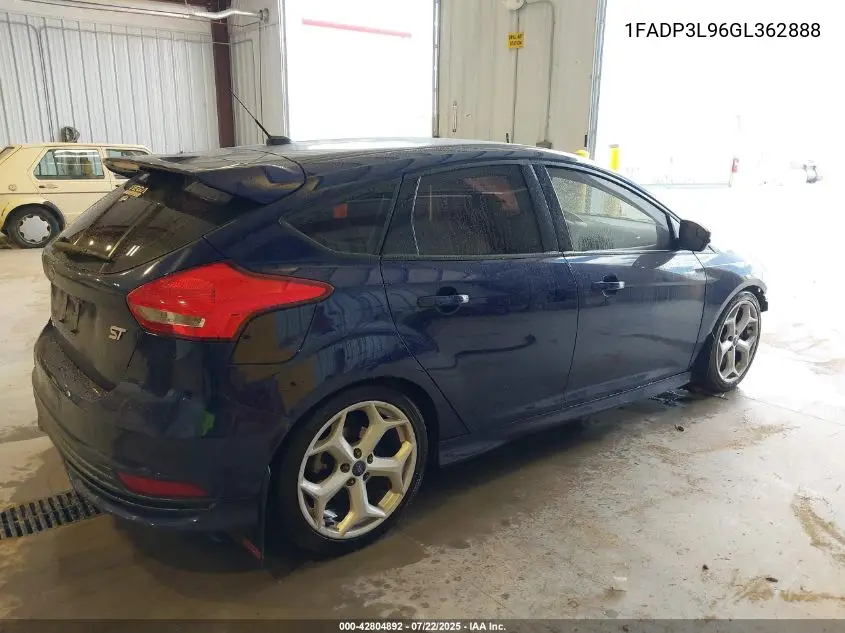 2016 Ford Focus St VIN: 1FADP3L96GL362888 Lot: 42804892