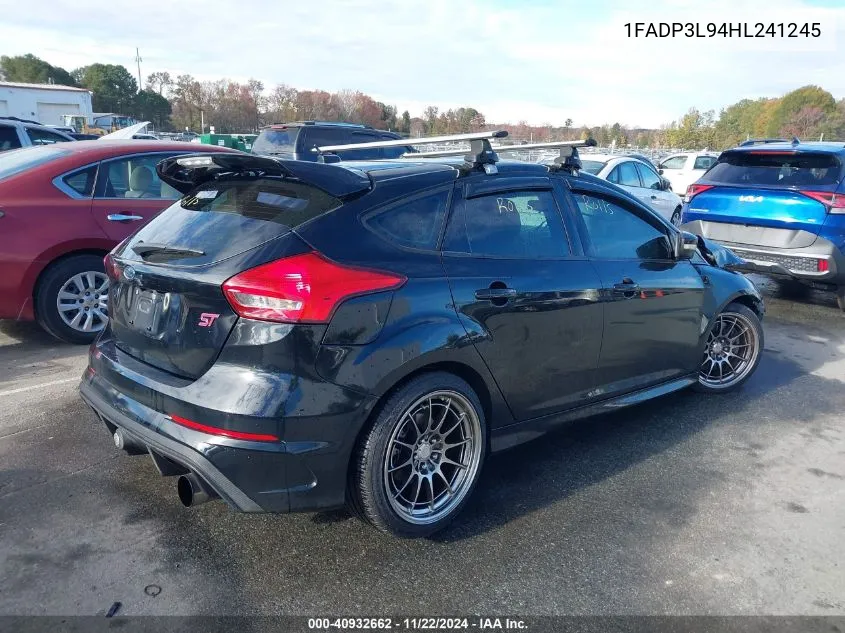 2017 Ford Focus St VIN: 1FADP3L94HL241245 Lot: 40932662
