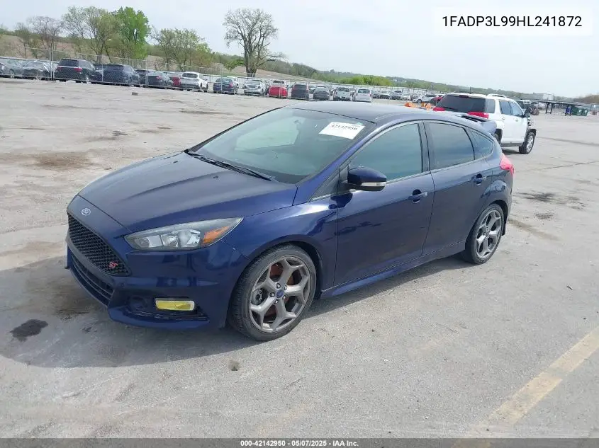 2017 Ford Focus St VIN: 1FADP3L99HL241872 Lot: 42142950