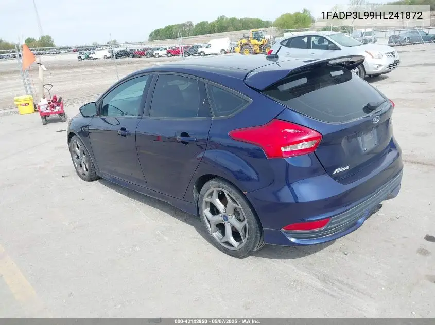 2017 Ford Focus St VIN: 1FADP3L99HL241872 Lot: 42142950