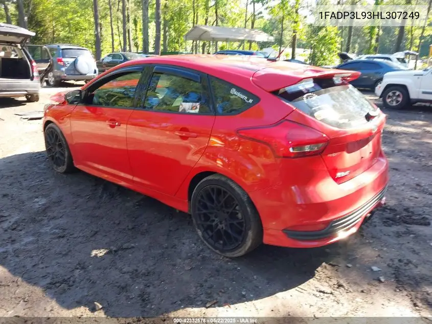 2017 Ford Focus St VIN: 1FADP3L93HL307249 Lot: 42332578