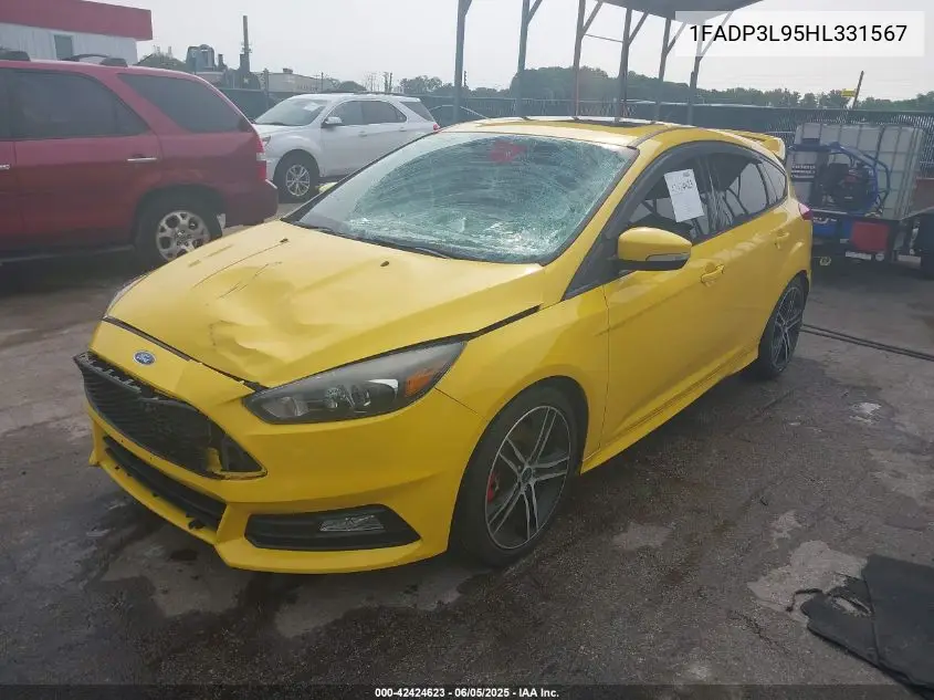2017 Ford Focus St VIN: 1FADP3L95HL331567 Lot: 42424623