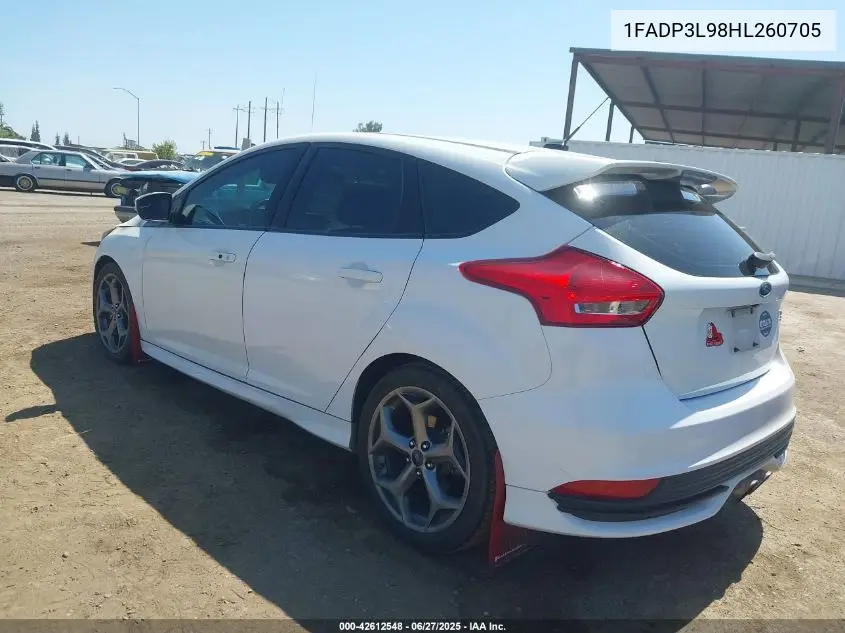 2017 Ford Focus St VIN: 1FADP3L98HL260705 Lot: 42612548