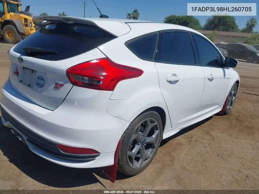 2017 Ford Focus St VIN: 1FADP3L98HL260705 Lot: 42612548