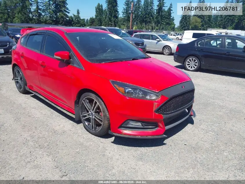 2017 Ford Focus St VIN: 1FADP3L97HL206781 Lot: 42631465