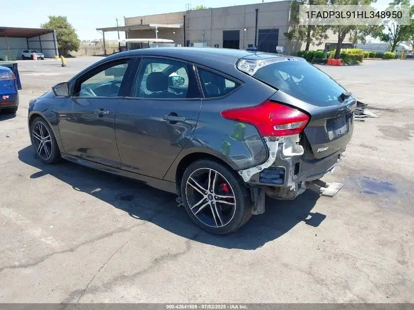 2017 Ford Focus St VIN: 1FADP3L91HL348950 Lot: 42641986