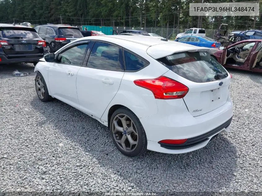 2017 Ford Focus St VIN: 1FADP3L96HL348474 Lot: 42648453