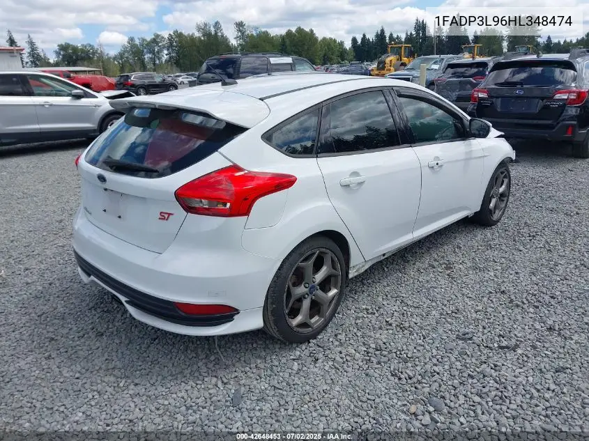 2017 Ford Focus St VIN: 1FADP3L96HL348474 Lot: 42648453