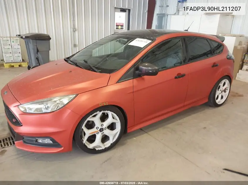 2017 Ford Focus St VIN: 1FADP3L90HL211207 Lot: 42658718