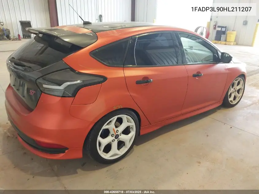 2017 Ford Focus St VIN: 1FADP3L90HL211207 Lot: 42658718