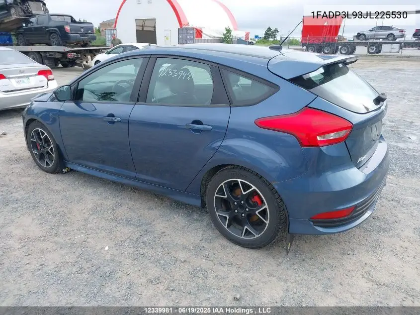 2018 Ford Focus St St VIN: 1FADP3L93JL225530 Lot: 12339981
