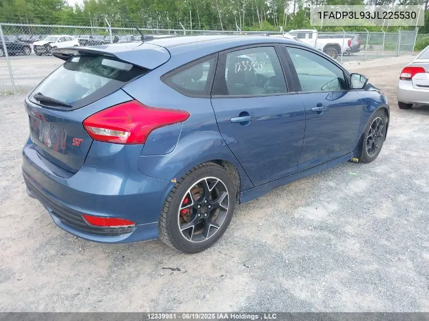 2018 Ford Focus St St VIN: 1FADP3L93JL225530 Lot: 12339981