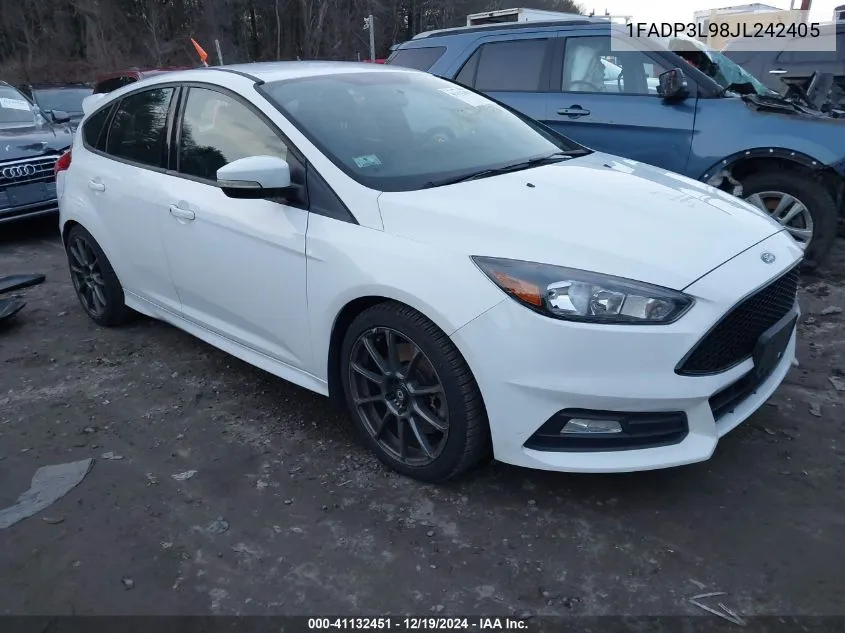2018 Ford Focus St VIN: 1FADP3L98JL242405 Lot: 41132451