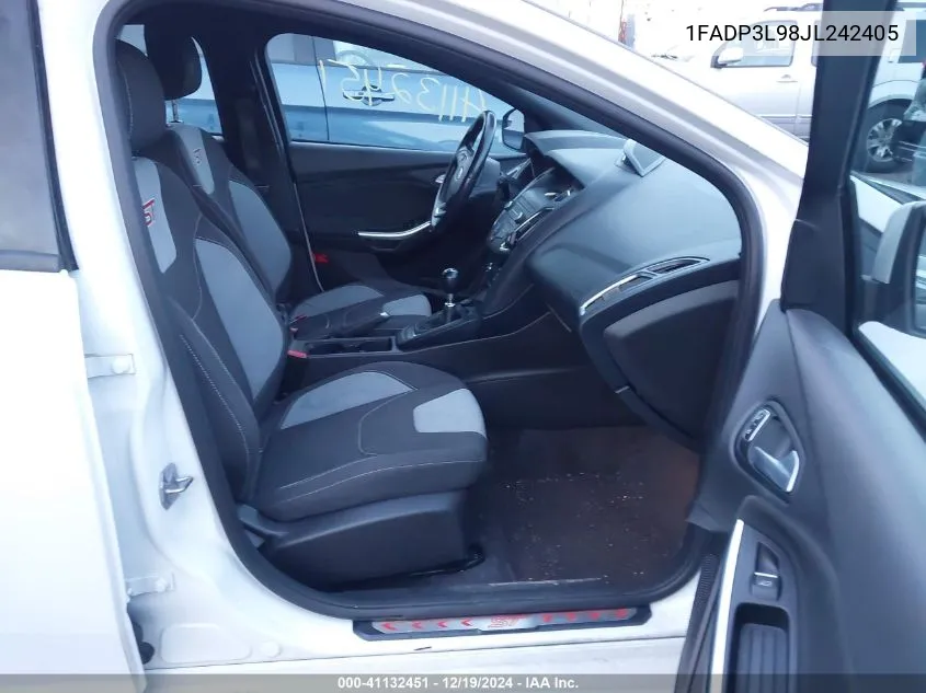 2018 Ford Focus St VIN: 1FADP3L98JL242405 Lot: 41132451
