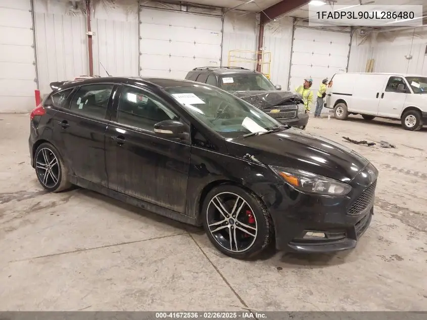 2018 Ford Focus St VIN: 1FADP3L90JL286480 Lot: 41672536