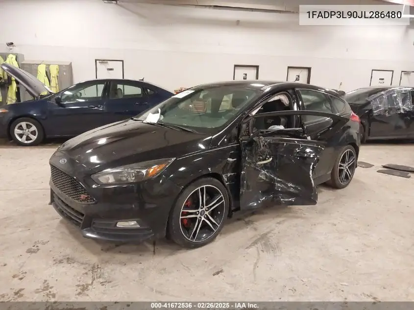 2018 Ford Focus St VIN: 1FADP3L90JL286480 Lot: 41672536
