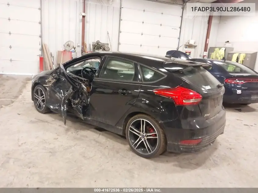 2018 Ford Focus St VIN: 1FADP3L90JL286480 Lot: 41672536