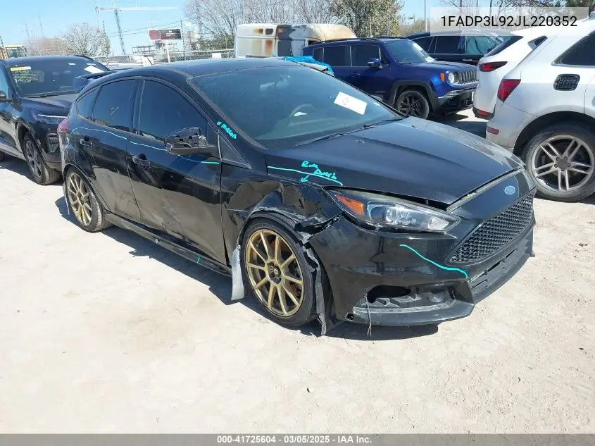 2018 Ford Focus St VIN: 1FADP3L92JL220352 Lot: 41725604