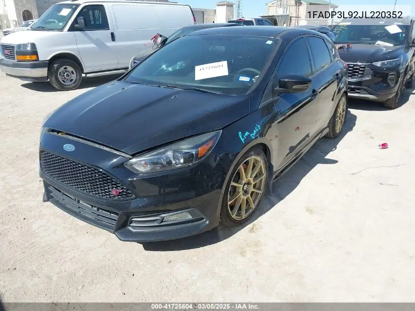 2018 Ford Focus St VIN: 1FADP3L92JL220352 Lot: 41725604