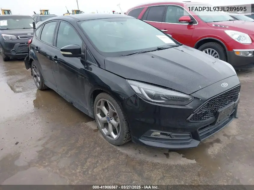 2018 Ford Focus St VIN: 1FADP3L93JL289695 Lot: 41906567