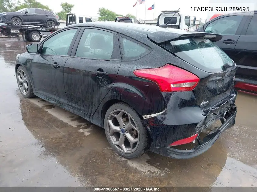 2018 Ford Focus St VIN: 1FADP3L93JL289695 Lot: 41906567