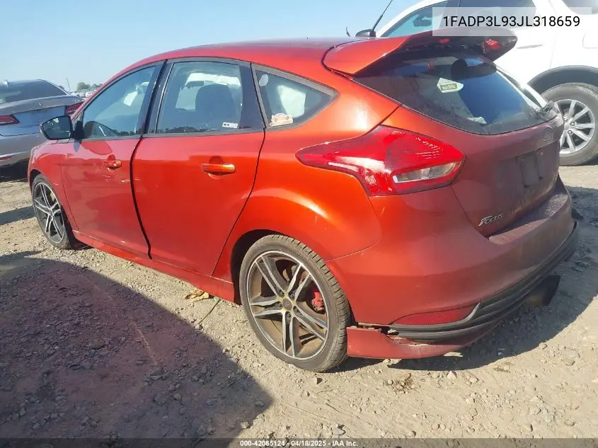 2018 Ford Focus St VIN: 1FADP3L93JL318659 Lot: 42065124