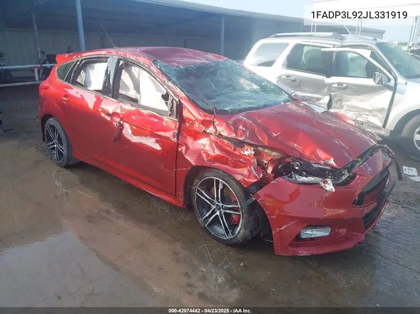 2018 Ford Focus St VIN: 1FADP3L92JL331919 Lot: 42074442