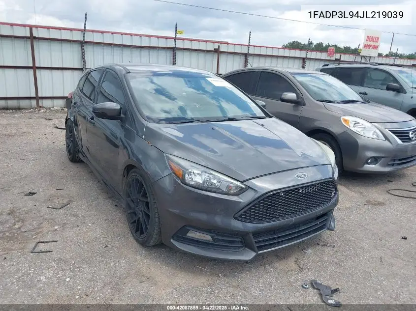 2018 Ford Focus St VIN: 1FADP3L94JL219039 Lot: 42087859