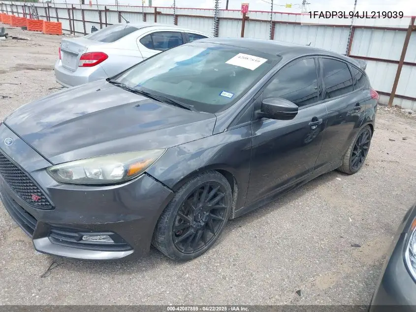 2018 Ford Focus St VIN: 1FADP3L94JL219039 Lot: 42087859