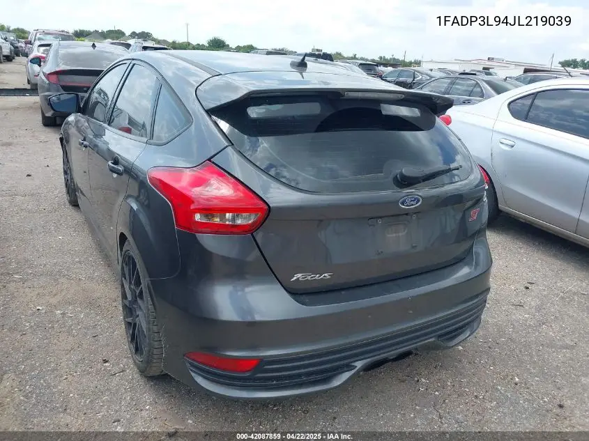 2018 Ford Focus St VIN: 1FADP3L94JL219039 Lot: 42087859