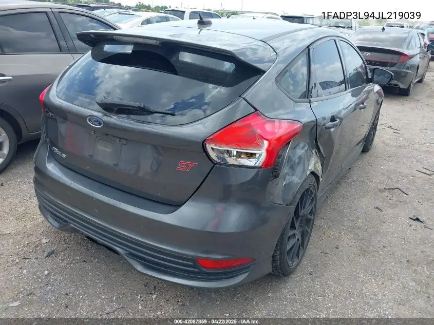 2018 Ford Focus St VIN: 1FADP3L94JL219039 Lot: 42087859